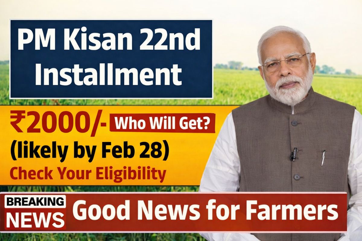 Good news for our farmers! The date for the 22nd installment has been announced