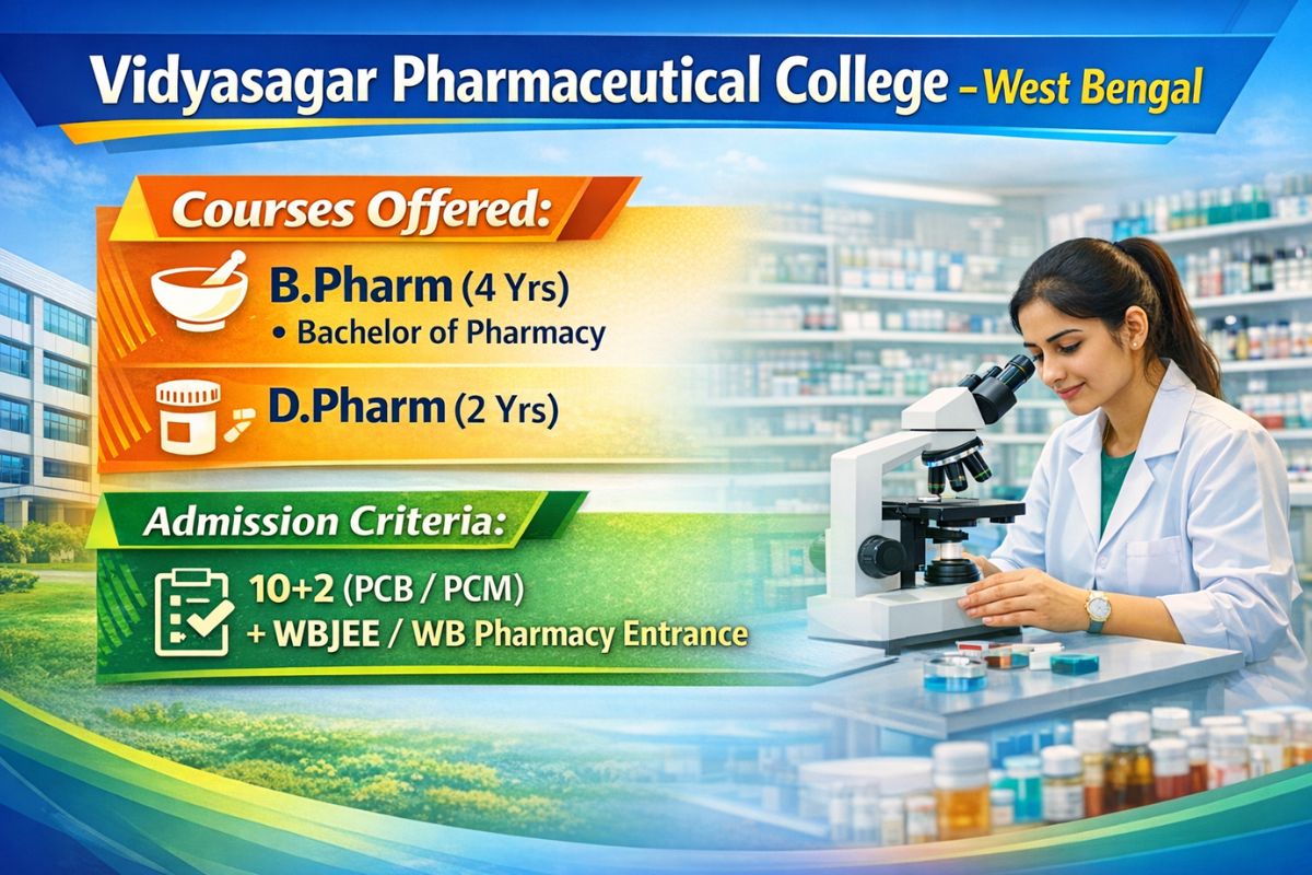 Vidyasagar Pharmaceutical College West Bengal Courses , Admission & Fees