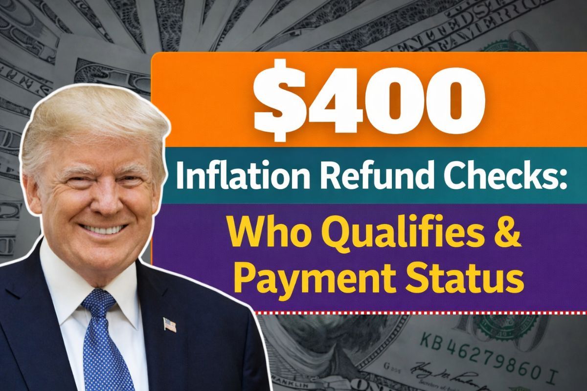 $400 Inflation Refund Checks : Who Qualifies & Payment Status