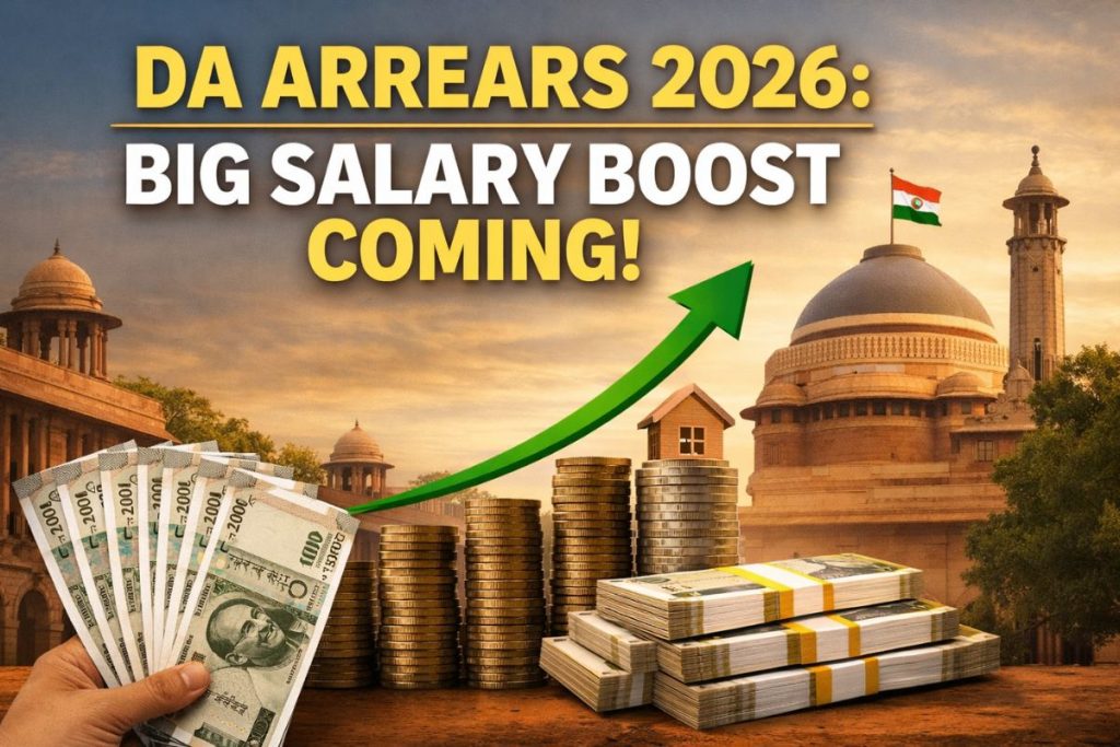 DA Arrears 2026: Big Salary Boost Coming for Govt Employees & Pensioners