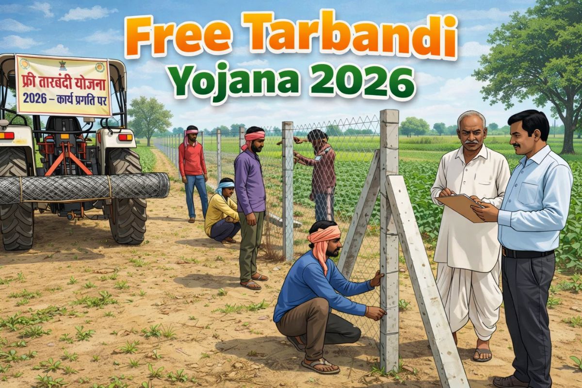 Free Tarbandi Yojana 2026: Big relief for farmers for crop protection, assistance of up to ₹56,000 will be given for fencing