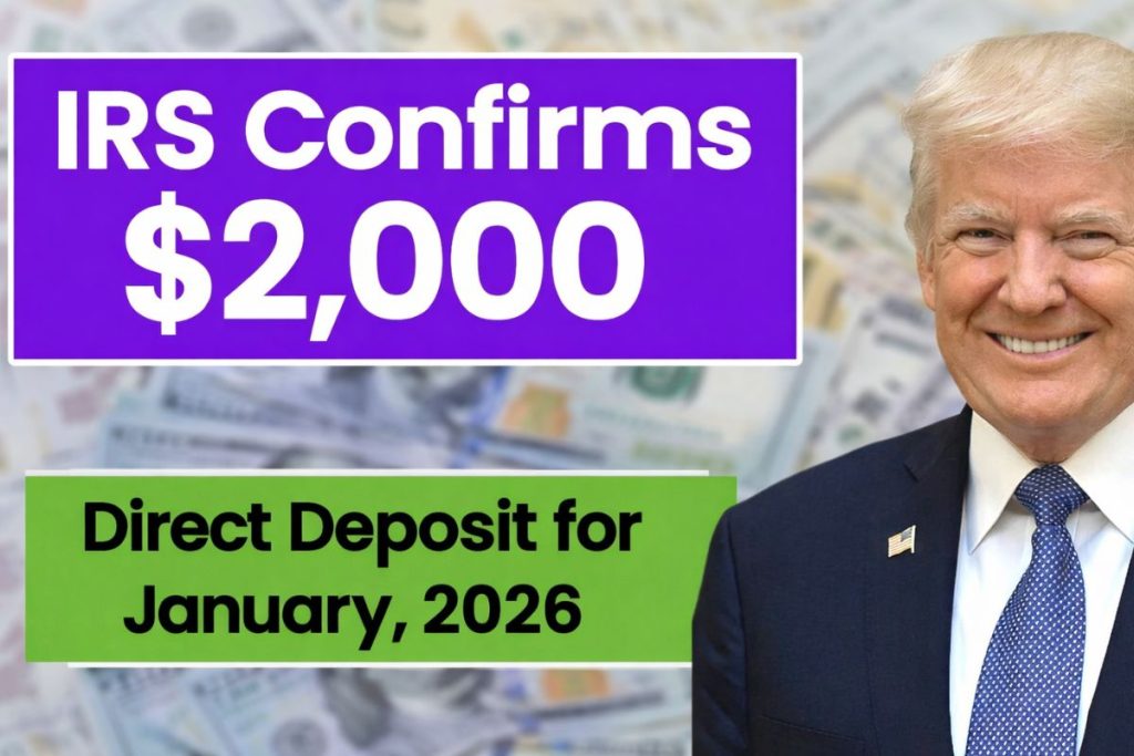IRS Confirms $2,000 Direct Deposit for January 2026? Payment Dates, Eligibility, and the Real Facts