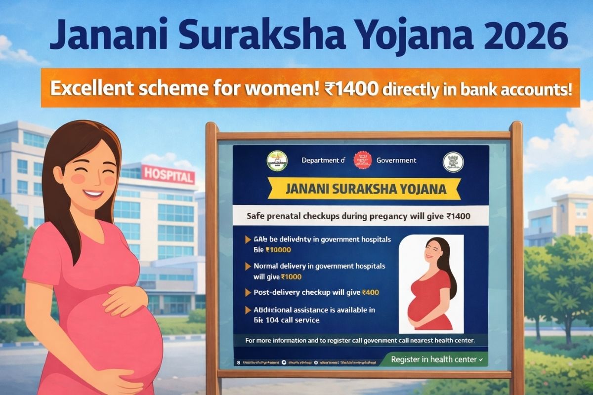 Janani Suraksha Yojana 2026: Big relief for women, ₹1400 directly into bank account, know the complete process