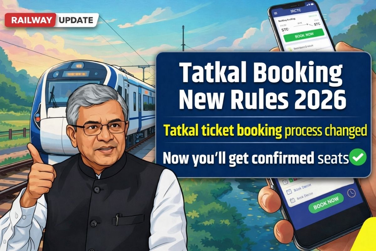 Tatkal Booking New Rules 2026: Railways Has Changed the Rules for Tatkal Tickets — Now the New System Will Increase the Chances of Getting a Confirmed Ticket