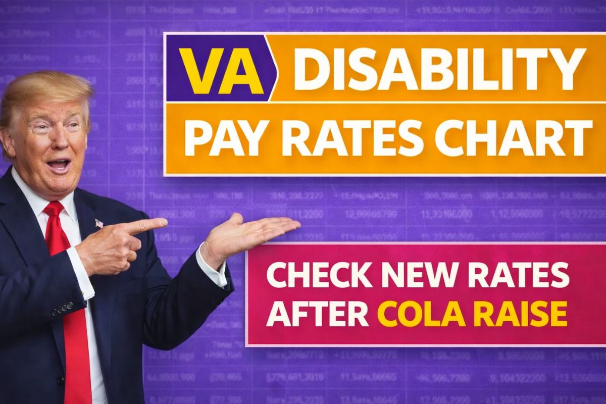 VA Disability Pay Rates Chart 2026: Updated Monthly Amounts, New Increases, and Official Payment Dates