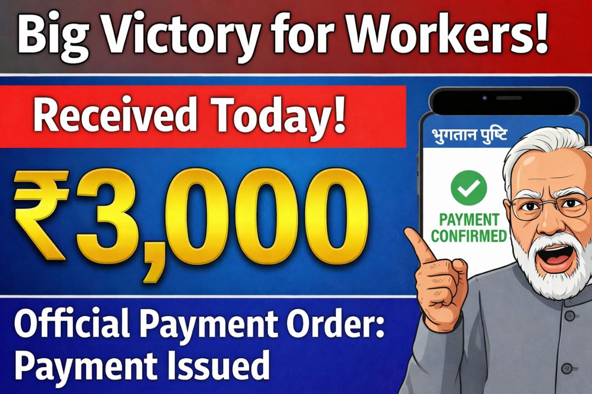 Worker Support Alert 2026: Direct assistance of ₹3,000 to labor card holders, get account verification done immediately