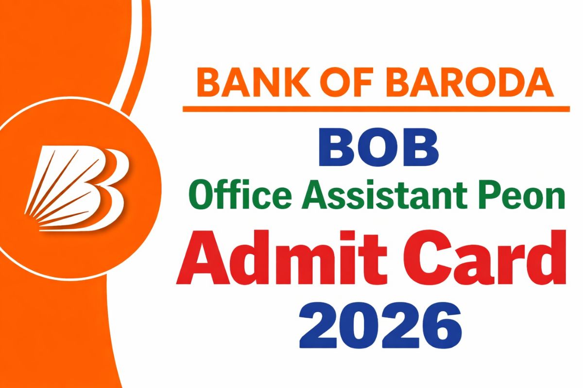 BOB Office Assistant Peon Admit Card 2026